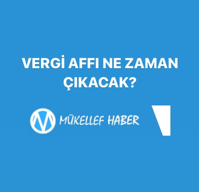 VERGİ AFFI 2020