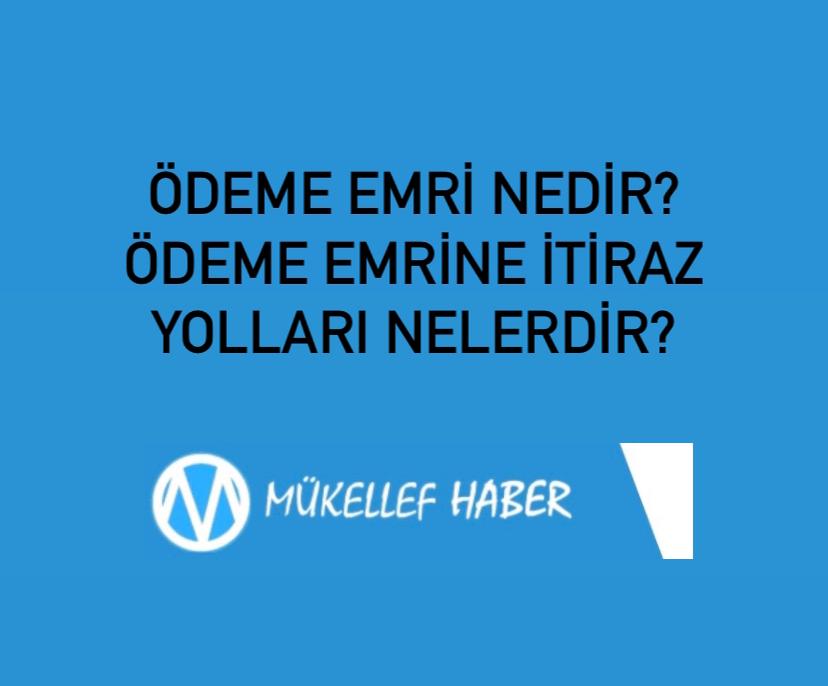 ödeme emrine itiraz