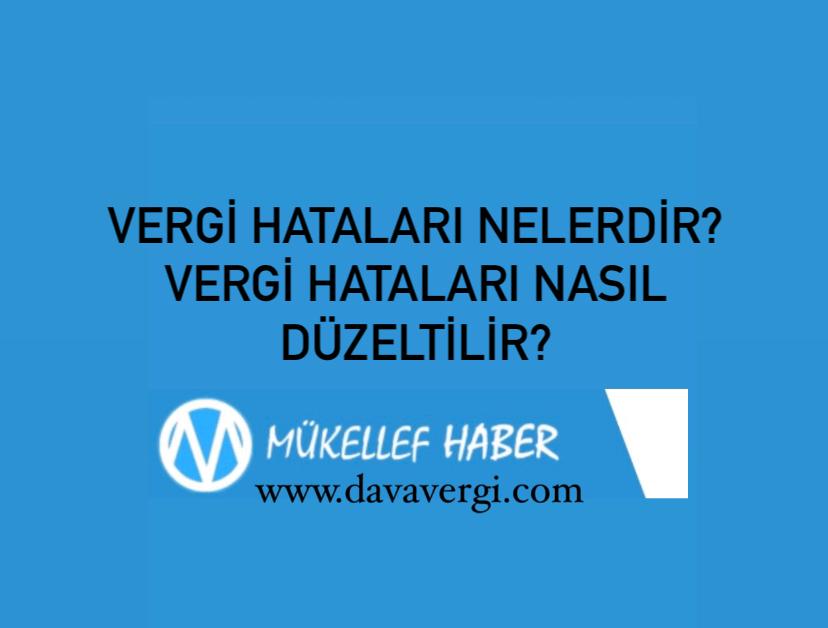 VERGİ HATA
