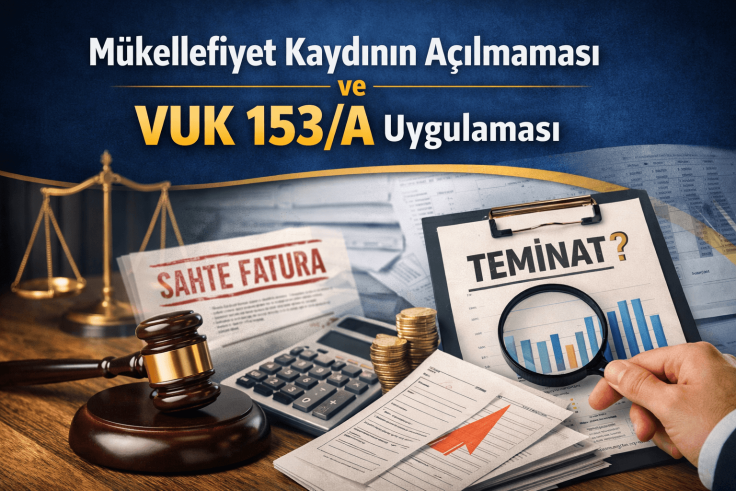 VUK 153/A ve Mükellefiyet Kaydının Açılmaması Uygulama