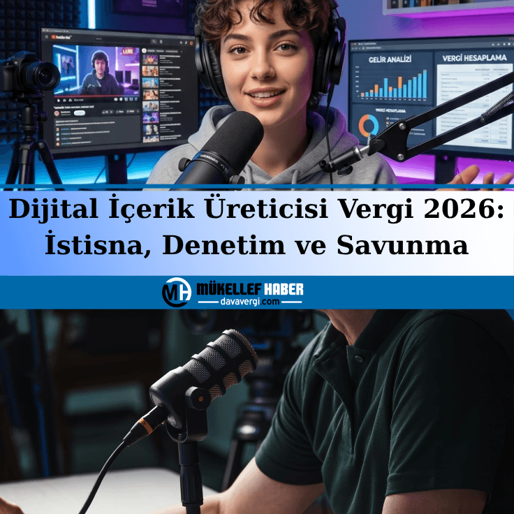 Dijital İçerik Üreticisi Vergi 2026: İstisna, Denetim ve Savunma